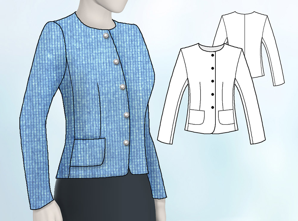 Patron veste chanel