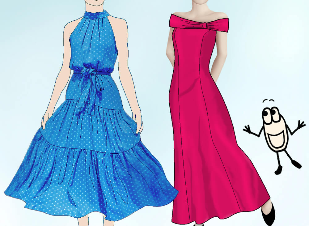 Robe femme élégante Coudre une robe de soirée