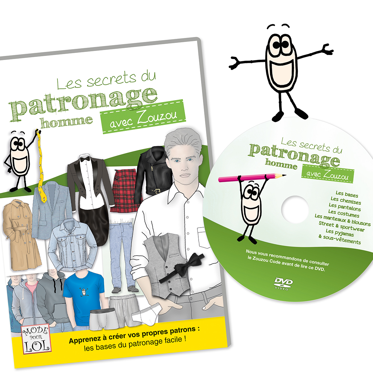 DVD Patronage Homme – Avec Zouzou qui sourit – Mode Pour LoL