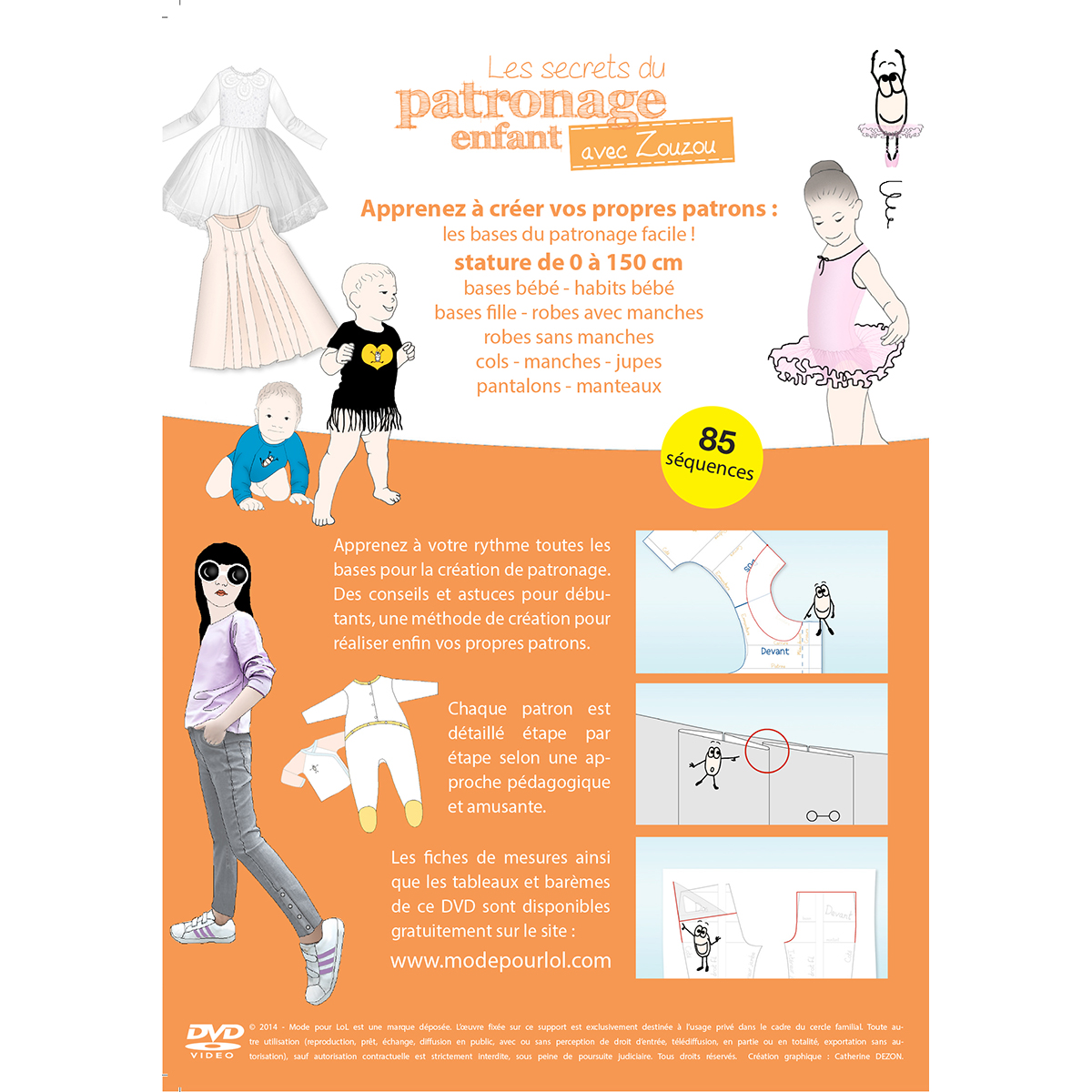 DVD Patronage Enfant – Dos du DVD – Mode Pour LoL